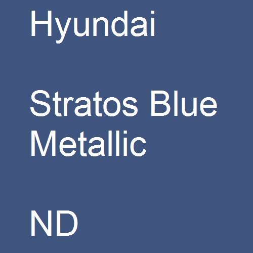 Hyundai, Stratos Blue Metallic, ND.